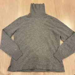 DECORO　カシミヤ100%　グレー　タートルネックセーター　中古