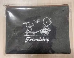 スヌーピー　ポーチ　非売品　デニム風