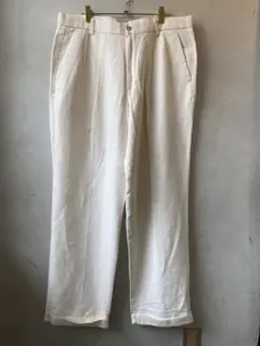 ポロ ラルフローレン リネンパンツ100% 白 W34 麻 ポロチノ ポロ ラルフローレン リネンパンツ100% 白 W34 麻 ポロチノ - メルカリ