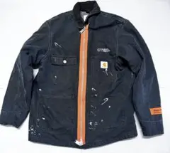 稀少 カーハート × ヘロンプレスト ミシガン ヴィンテージ 古着 80s USA製 Carhartt 「100 Years」 周年 ブランケット