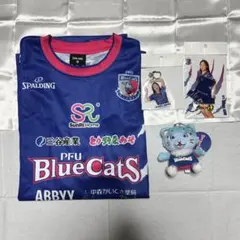 PFUブルーキャッツ石川かほく 大村季色選手 ユニフォーム キーホルダー