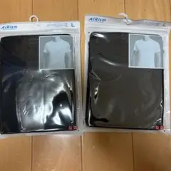 AIRism ブラック Tシャツ Lサイズ 2枚セット