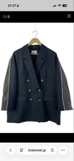 AMERI BACK DENIM DETAIL BLAZER 【ほぼ新品】