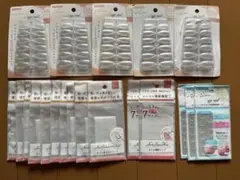 クリアネイルチップ、両面粘着テープ、ネイル補修ラップ 、長さ出しシート　全20点のサムネイル