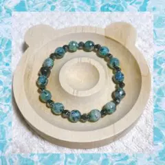 ブルーグリーンジャスパー 8mm ブレスレット