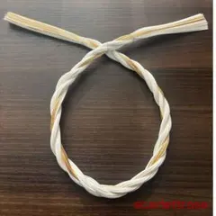 お正月水引しめ縄（ホワイト×ゴールド）