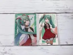 プロセカ スシローコラボ 初音ミク ステッカー クリアカード 2点セット