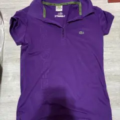 LACOSTE パープル ポロシャツ 半袖
