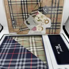 【希少】BURBERRYS バーバリー ギフトセット×2 ヴィンテージ ハンカチ
