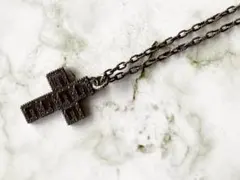 GUCCI グッチ アラベスク クロス スクエアG シルバー ネックレス