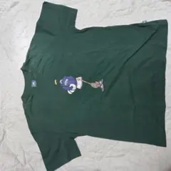 New Balance テニス グラフィック半袖Tシャツ グリーン Lサイズ
