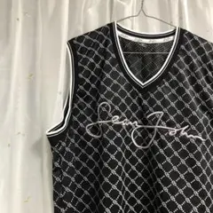 【ベスト】ヴィンテージ 男女兼用 ベスト シースルー XLサイズ オーバーサイズ