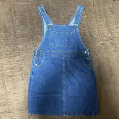 デニムサロペットジャンパースカート　M