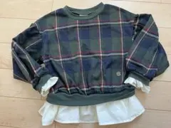 BREEZE レイヤード風 チェック トップス ブリーズ