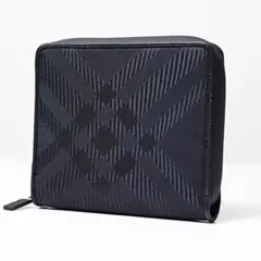 BURBERRY　ブラック 二つ折り財布　新品
