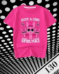 ピンク Tシャツ サイズ130 キャラクター　スプランキー
