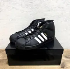 新品27.5cm ADIDAS PRO MODEL レザーブラック 海外正規品