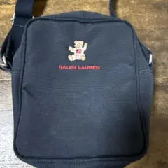 ポロベアショルダーバッグ★中古品　Ralph Lauren 黒