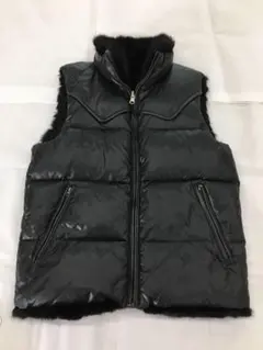 hide　美品　SCHOTT　オールレザーダウンベスト　リバーシブル hide様専用 美品 SCHOTT オールレザーダウンベスト リバーシブル