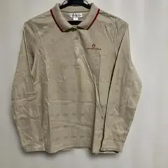CUTTER & BUCK ベージュ 長袖ポロシャツ M