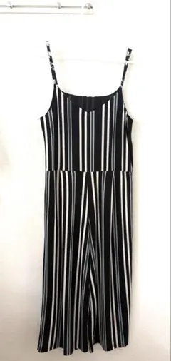 AZUL by moussy ストライプ　キャミソールサロペット　オールインワンのサムネイル