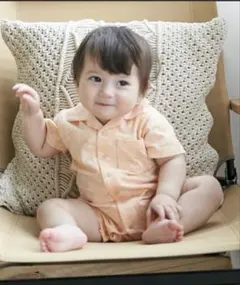 【新品未使用】開衿カバーオール　80センチ