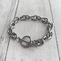 【マンテルブレスレット レディース　 ペアアクセ 　シルバー 17cm　】