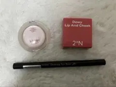 ETUDE アイブロウ2aN リップ&チーク　honoa ハイライトバーム