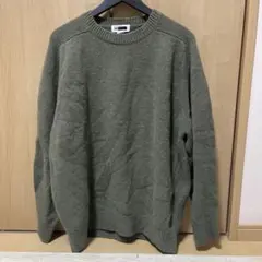 H*u様 Acne Studios オリーブグリーン クルーネックセーター ニッ