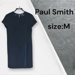 Paul Smith ポールスミス 半袖ワンピース 38 ブラック　ストレッチのサムネイル