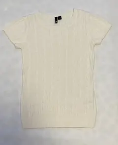 【H＆M】エイチアンドエム 半袖ニット