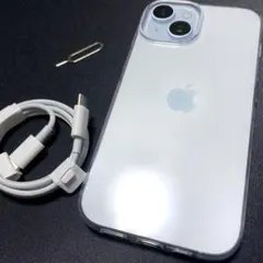 極美品⭐️SIMフリー　iPhone15 ケース付き 即発送