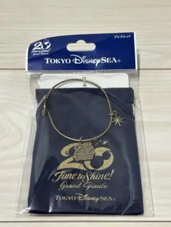 【新品未使用】ディズニー　20周年　 ブレスレット　チャーム　タイムトゥシャイン