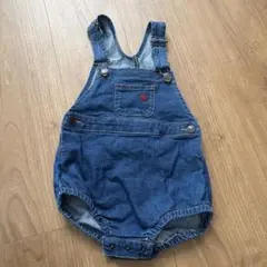 ポロベビー　デニムロンパース