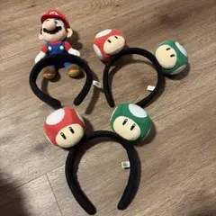マリオ きのこカチューシャ 3個セット