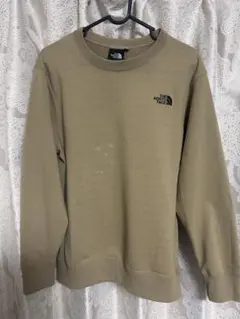 ノースフェイス スウェット ロゴ クルー NT62238X ベージュ WLサイズ