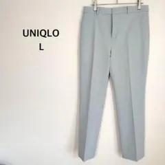 ユニクロ◉スマートアンクルパンツ L グリーン ストレッチ 通勤 式典♡美品