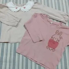 ピンクの長袖Tシャツセット
