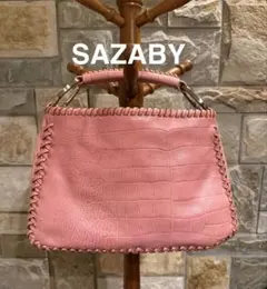 【美品】SAZABY本革トートバッグ