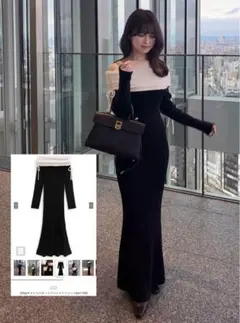 2Wayオフショルダーリブニットワンピース[tw1184] /GRL