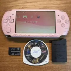 動作確認済み PSP-3000 ブロッサム・ピンクUMD メモリースティック