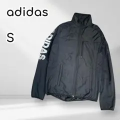 adidas ジップアップジャケット　ブルゾン　黒