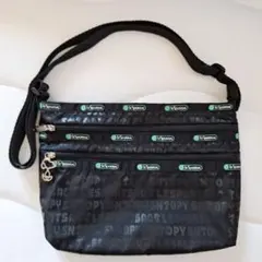 【レスポートサック×スヌーピー】限定コラボ 2wayショルダーバッグ 黒×銀 レスポートサック×ピーナッツ、60～70年代スヌーピーを描いた