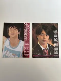 嵐のポストカードとシール