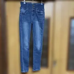 ハイウエスト スキニーデニム
