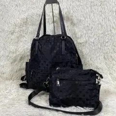 『Y'SACCS』イザック 3way ドット柄 ショルダーバック付き リュックのサムネイル