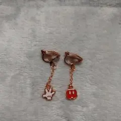 新品 ディズニー ミッキー イヤリング ピンクゴールド アクセサリー