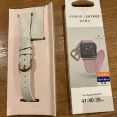 Apple Watch用 ハイブリッドレザーバンド 41/40/38mm