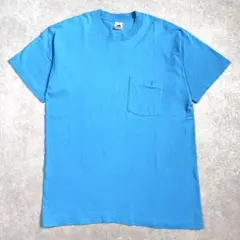 80sヴィンテージ フルーツオブザルーム シングルステッチ ポケットTシャツ Lのサムネイル