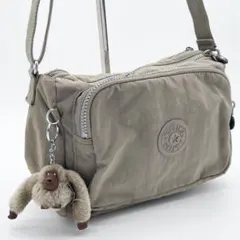 ⭐︎シンプルでかわいい⭐︎Kipling トートバッグ グレー モンキー 